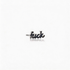 Cursive Black Diamond Fuck Single Stud Earring
