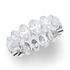 Oval Bezel Set Lab Grown Diamond Eternity Band