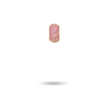 Diamond or Gemstone Wide Pave Mini Bead