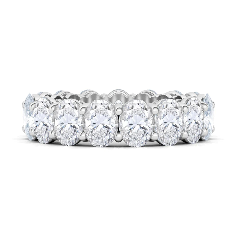 Mega Oval Cut Lab Grown Diamond Eternity Band
