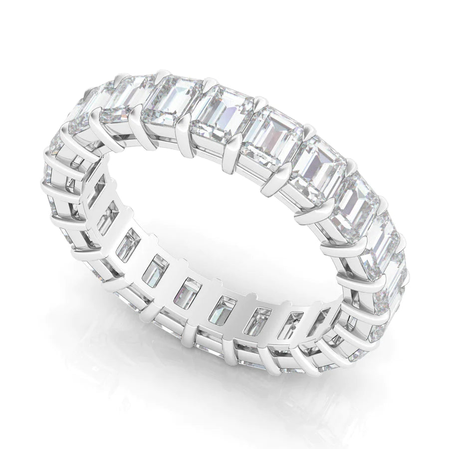 Lab Grown Emerald Cut Diamond Eternity BandLab Grown Emerald Cut Diamond Eternity Band