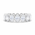 Oval Bezel Set Lab Grown Diamond Eternity Band
