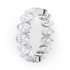 Oval Bezel Set Lab Grown Diamond Eternity Band