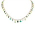 Diamond & Gemstone Drop Shaker Necklace
