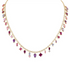 Diamond & Gemstone Drop Shaker Necklace
