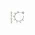 Lustrous Pearl & Diamond Hoop Earrings