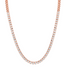 Bezel Set Emerald Cut Diamond Necklace