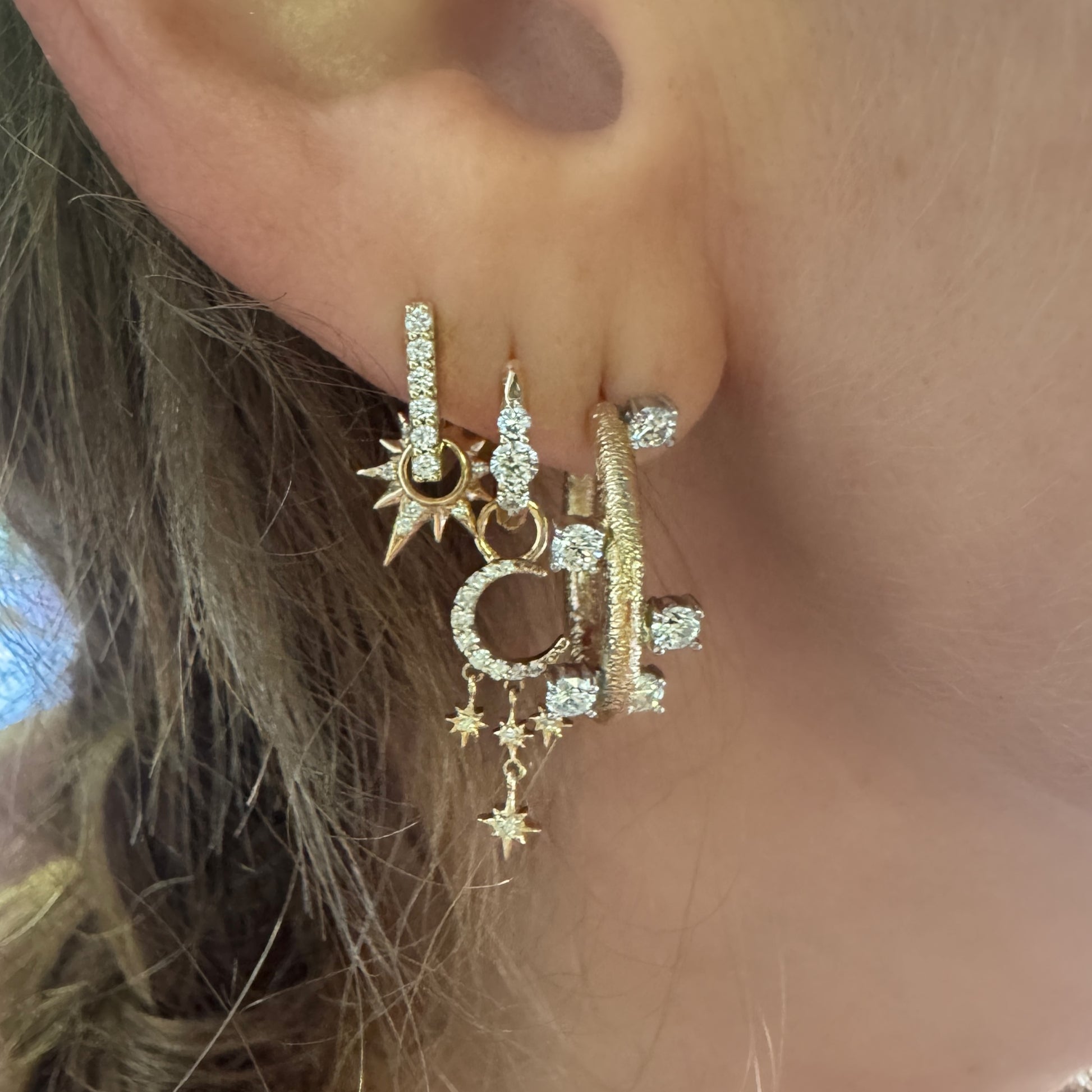 Long or Small Love Explosion Starburst Charm