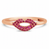 Ruby Lips Kiss Ring