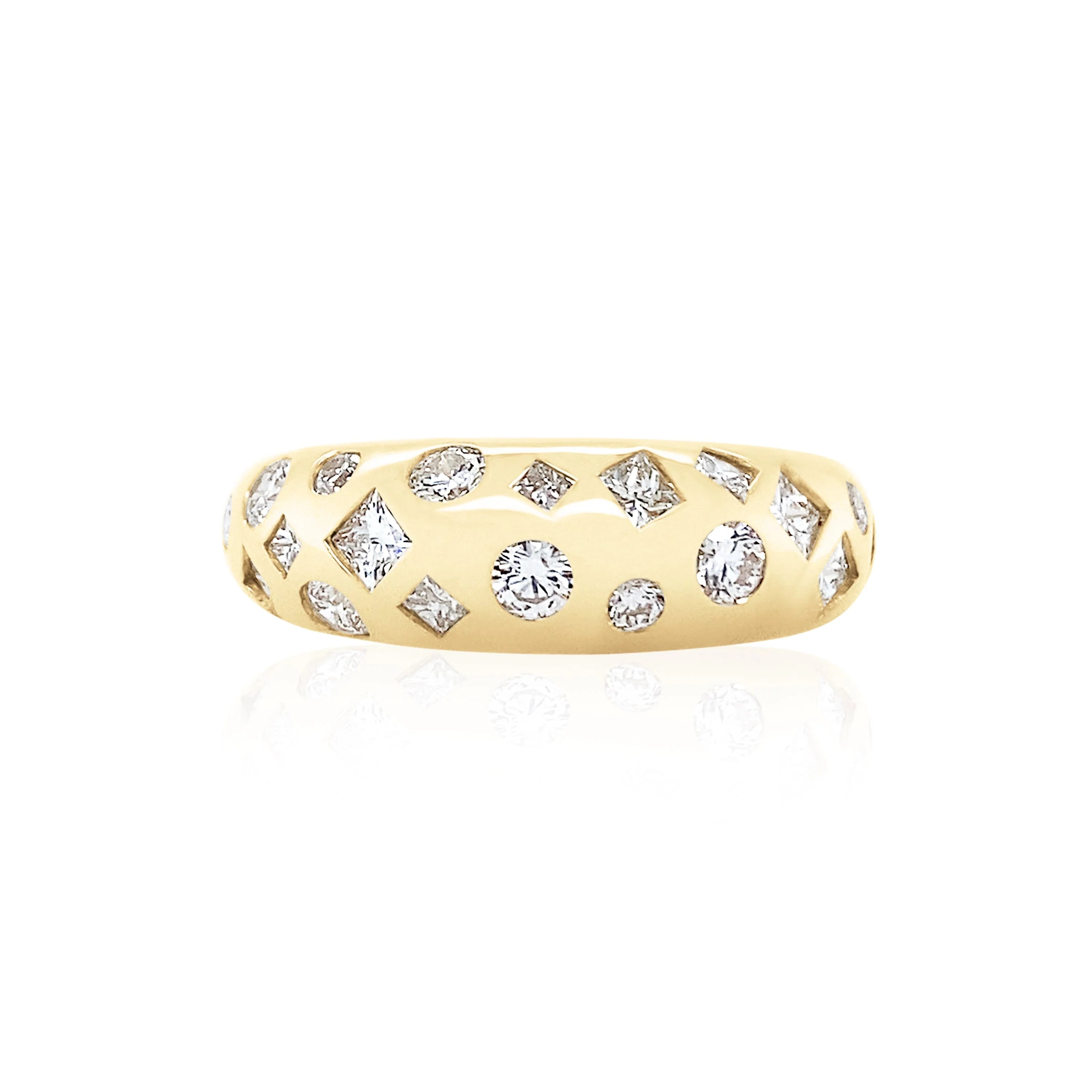 Classic Confetti Diamond Band Ring