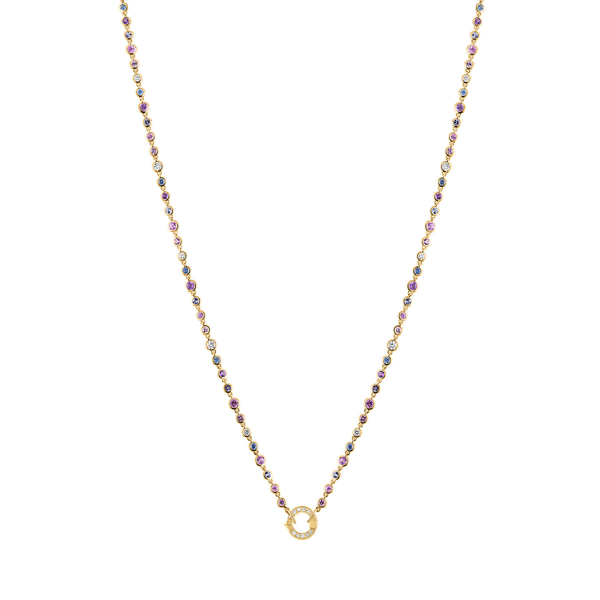 22" Gemstone Closure Necklace