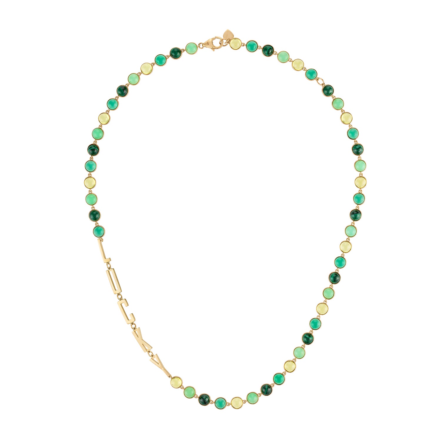 Cabochon Candy Mantra Necklace