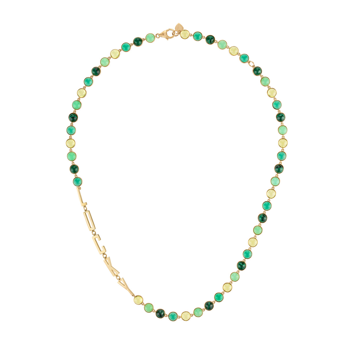 Cabochon Candy Mantra Necklace