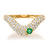 In Awe Wavy Diamond & Gemstone Stacking Ring