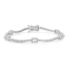 Intricate Diamond Illusion & Bezel Set Bracelet