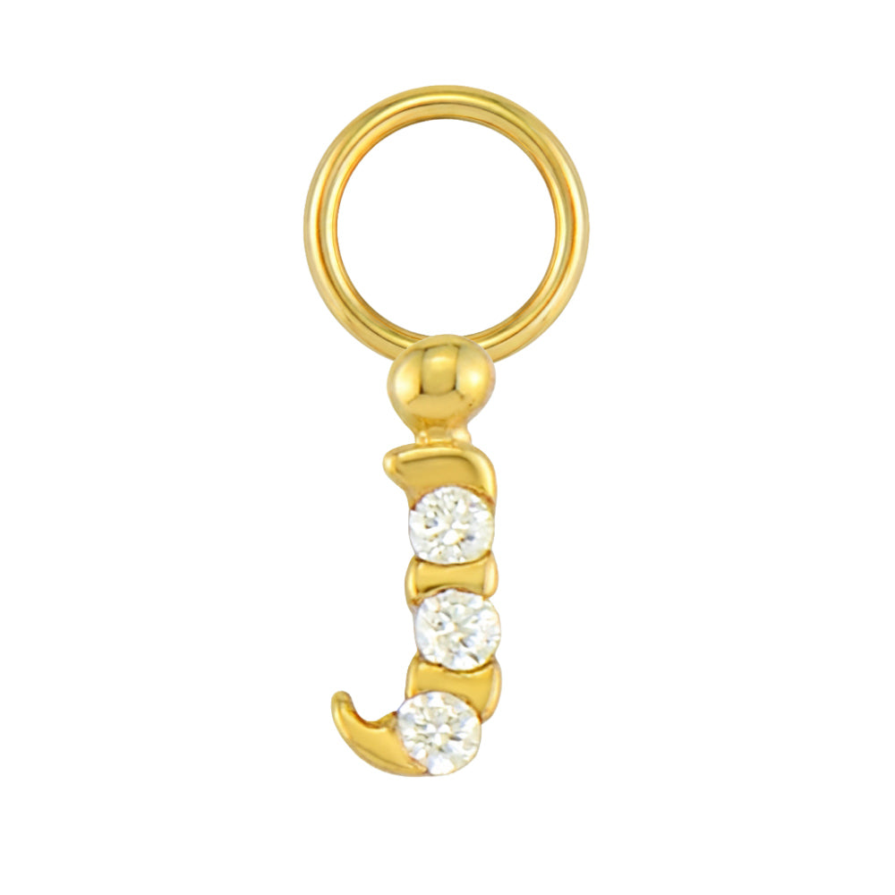 Mini Diamond Initial Charm
