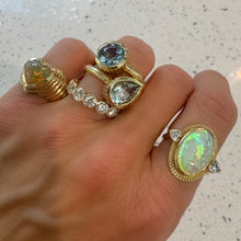 Juicy Round Bezel Set Diamond Eternity Band Ring