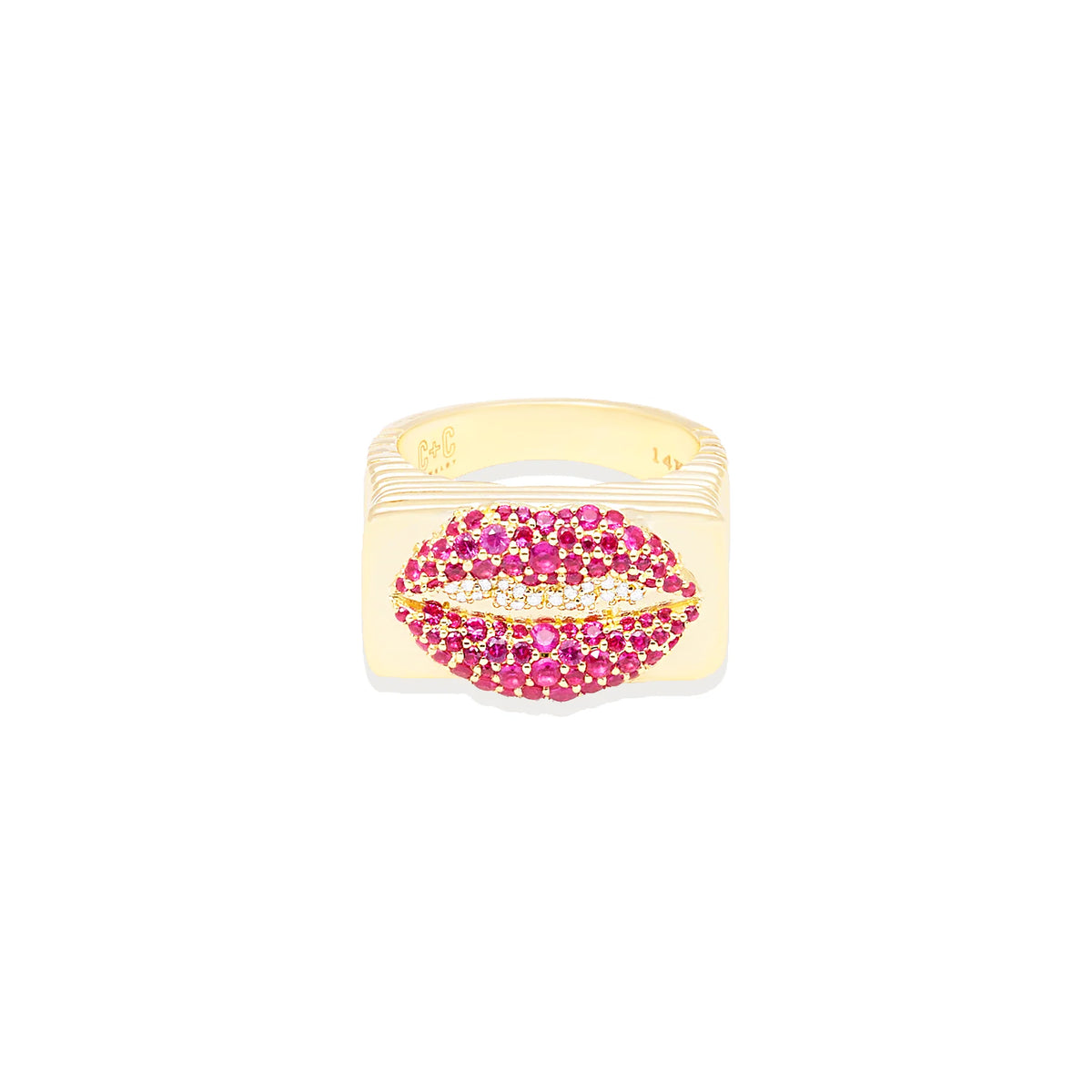 Juju Ruby & Diamond Lips Ring
