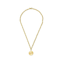 Jumbo Gold & Diamond Fluted Disc Chain Necklace