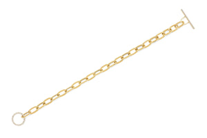 Jumbo Diamond Toggle Chain Bracelet