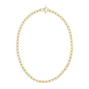 Jumbo Diamond Toggle Chain Necklace