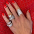 Lab Grown Diamond Heart Statement Ring with Pink Diamond Band