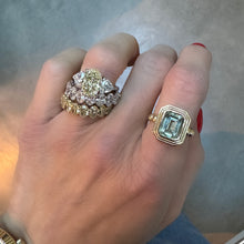 Lab Grown Yellow Diamond Three Stone Ring