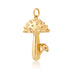 Large Magic Mushroom Scattered Gemstone Charm Pendant