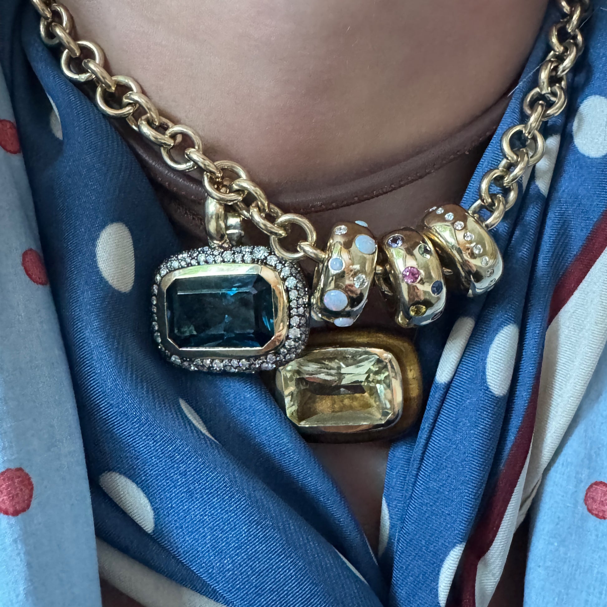 Large Rolo Chain Necklace