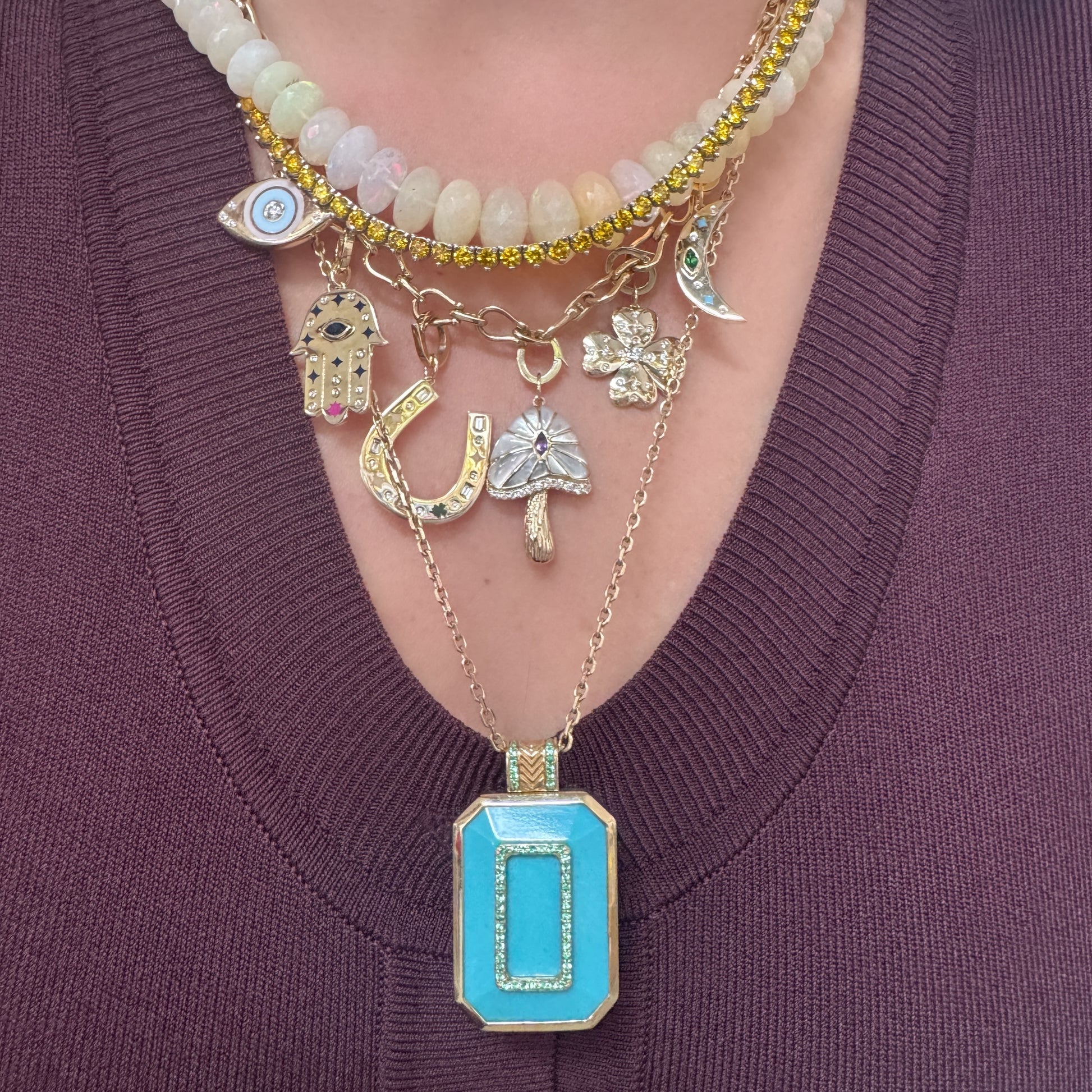 Lucky Horsebit Link Gold Chain Necklace
