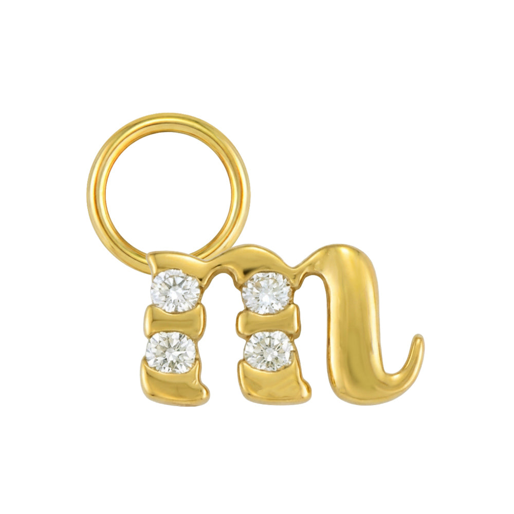 Mini Diamond Initial Charm