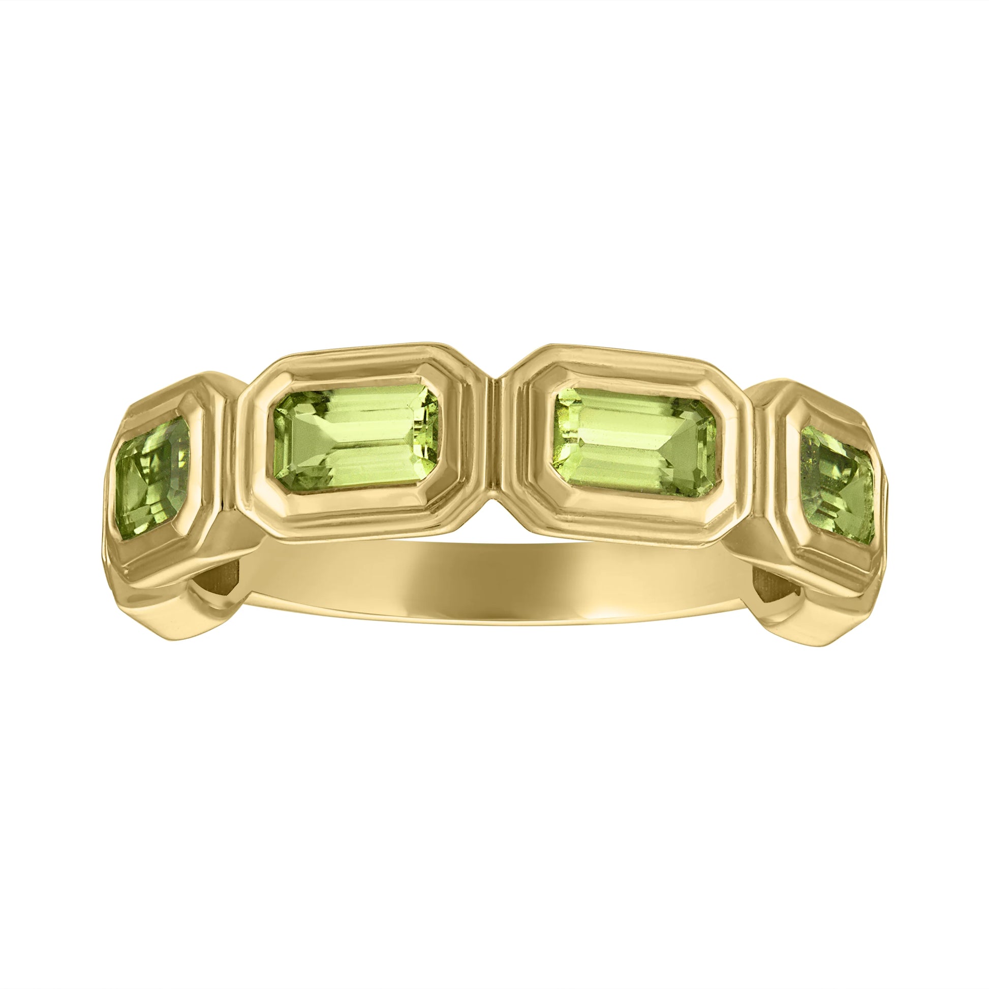 MAC East West Half Bezel Set Eternity Band Ring