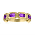 MAC East West Half Bezel Set Eternity Band Ring