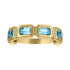 MAC East West Half Bezel Set Eternity Band Ring