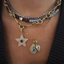 MAC Gemstone Pear & Diamond Halo Pendant