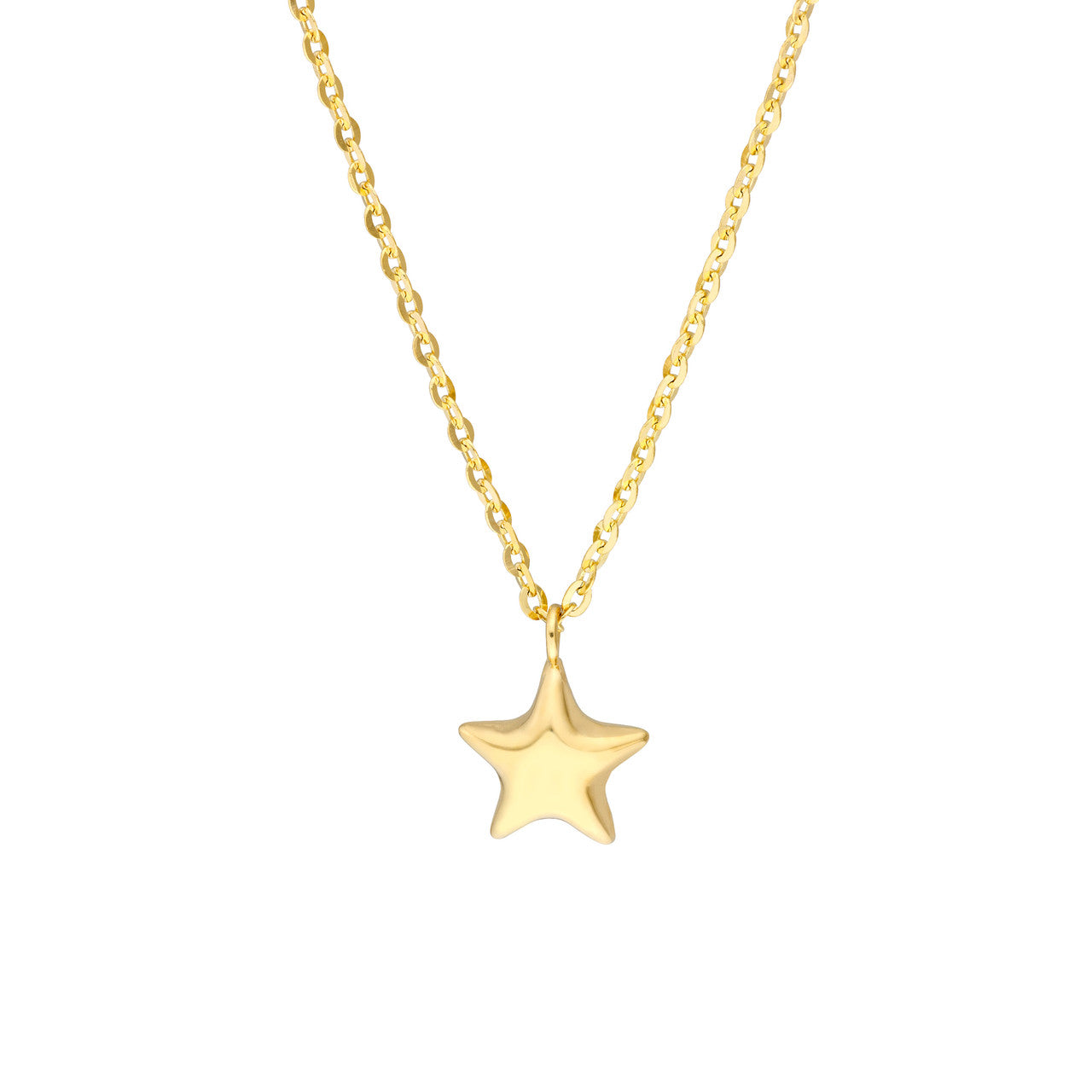 Children's Mini Puffy Star Pendant Necklace