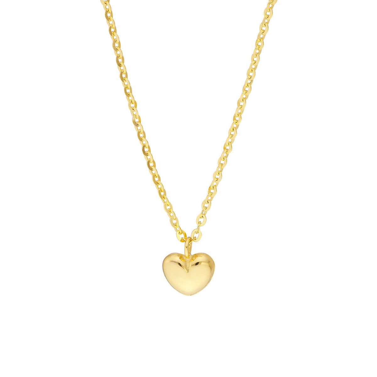 Children's Mini Puffy Heart Pendant Necklace