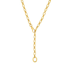 Oval Link Chain with Push Lock & Enhancer