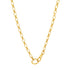 Oval Link Chain with Push Lock & Enhancer