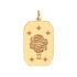 Astrological Zodiac Tablet Charm Pendant