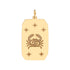 Astrological Zodiac Tablet Charm Pendant