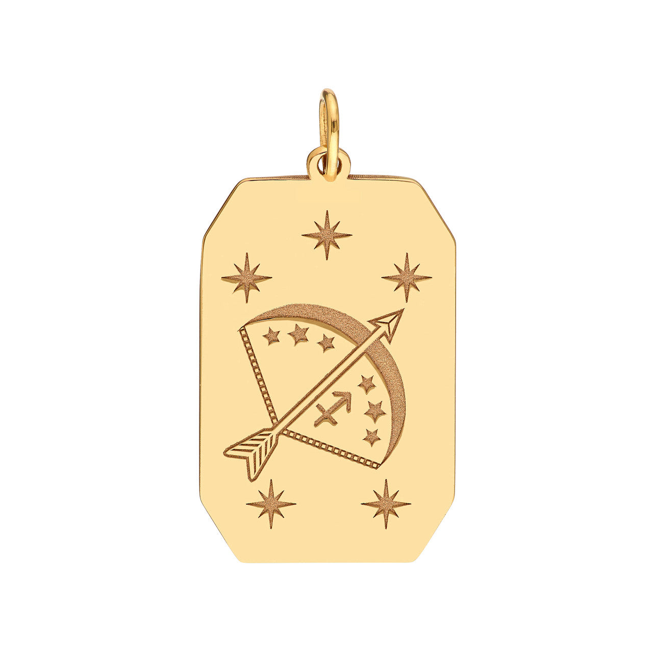Astrological Zodiac Tablet Charm Pendant