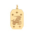Astrological Zodiac Tablet Charm Pendant