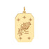 Astrological Zodiac Tablet Charm Pendant