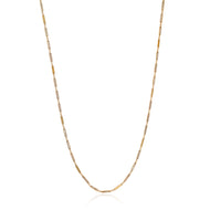 Mother of Pearl Inlay Gold Chain - 16"