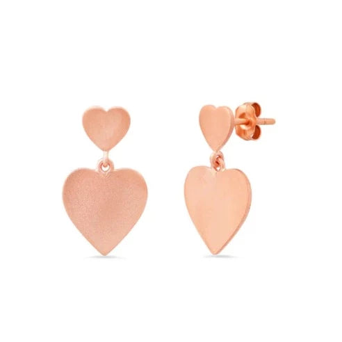 MS x SRJ Small Double Heart Earrings