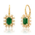 Magic Emerald & Opal Drop Earrings