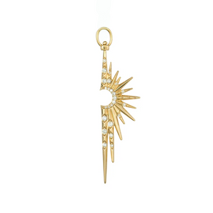 Make a Wish Elongated Starburst Top Switch Earring Charm