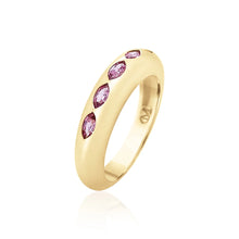 Marquise Five Gemstone Skinny Ring