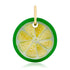 Golden Mother of Pearl Lime Twist Charm